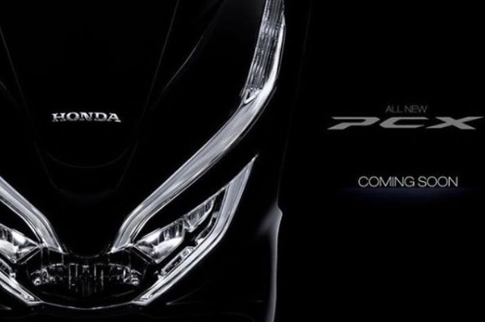 Teaser PCX lokal yang dirilis oleh Honda