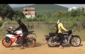 Video KTM RC200 Tarik Tambang Lawan Royal Enfield Bullet, Menang Mana?