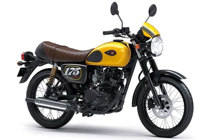 Kawasaki W175 Cafe Pearl Brilliant Yellow 
