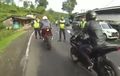 Biker Kaget, Sunmori di Ciater Tiba-Tiba Dicegat Polisi di Tikungan