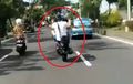Video Turis Bule Freestyle pakai Yamaha Aerox di Bali, Ganggu Lalu Lintas dan Enggak Pakai Helm