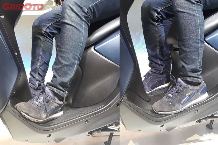 Pilihan posisi kaki di Yamaha Lexi 125