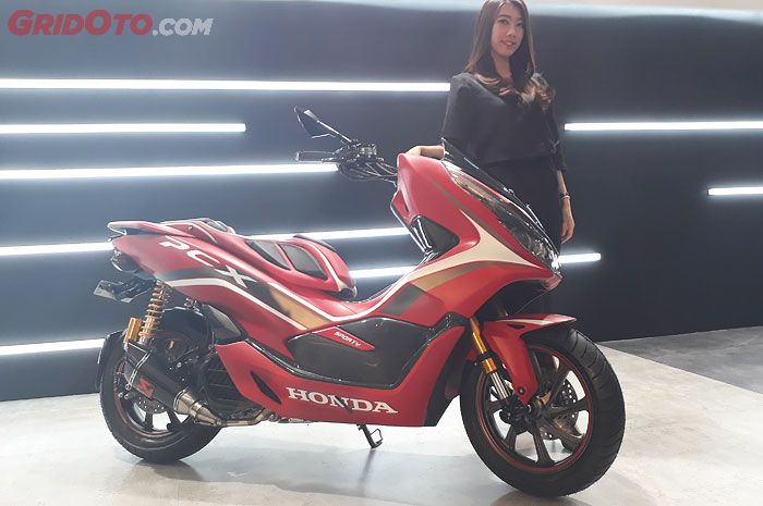 All New Honda PCX 150 konsep Red Sporty