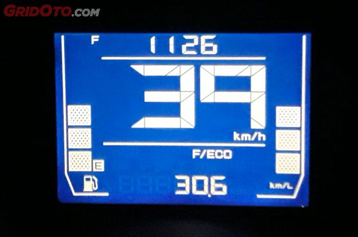 Fitur F/Eco NMAX untuk menghitung konsumsi BBM real time