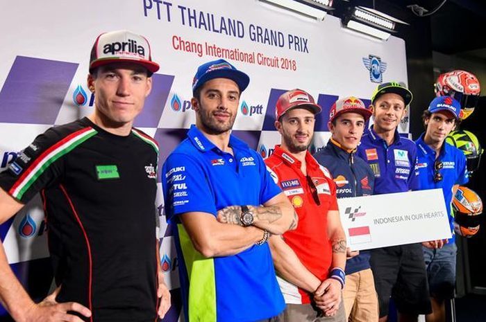 Pembalap MotoGP peduli korban bencana alam Sulawesi Tengah di MotoGP Thailand