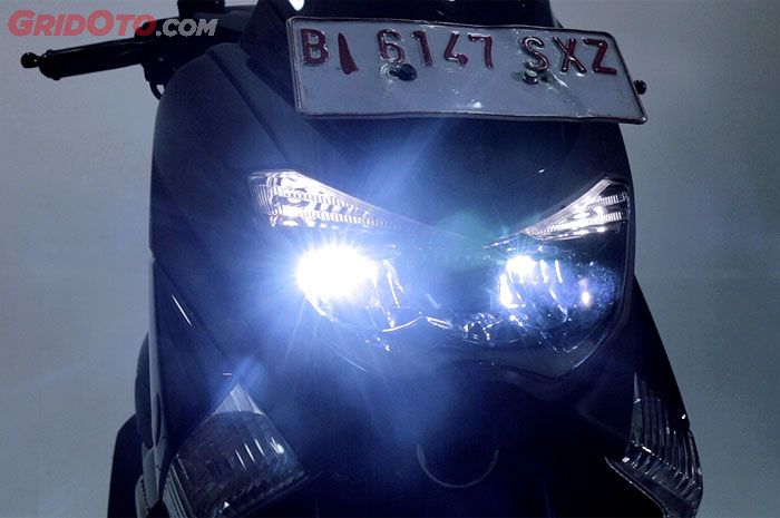 Seterang Apa Lampu Yamaha Nmax 155 2018 Saat Dipakai Malam Gridoto Com