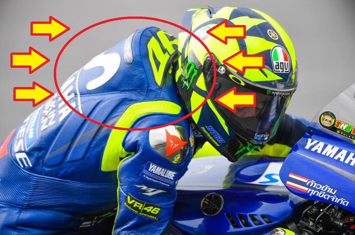 Bukan cuma sebagai fitur keselamatan, ternyata inilah fungsi lain dari punuk pada baju pembalap MotoGP