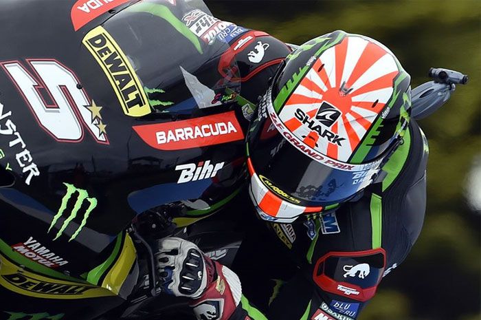 Helm Johann Zarco di MotoGP Valencia 2017