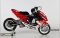 Aerox 125 cc Kebangetan, Dicekoki Mesin 1000 cc Yamaha R1