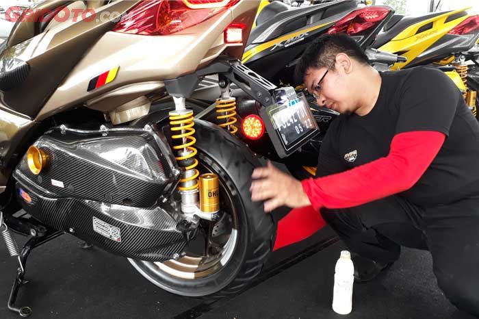 Persiapan juara Customaxi Yamaha Tangerang 