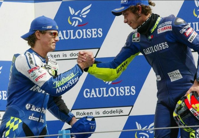 Sete Gibernau dan Valentino Rossi