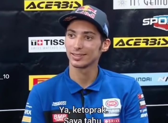 Toprak Razgatlioglu mengaku penasaran ingin coba makan ketoprak