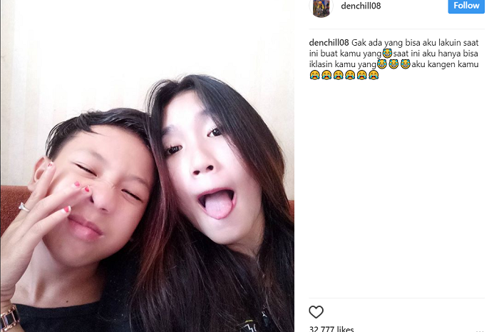 Kekasih Denis Kancil Tutup Kolom Komentar Foto Dirinya Bersama Denis