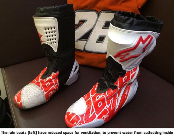 Sepatu MotoGP Untuk Kondisi Cuaca Cerah Dan Hujan