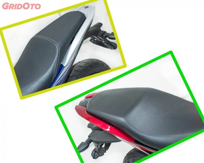 Perbedaan jok ada pada jahitan pemisah rider dan pembonceng