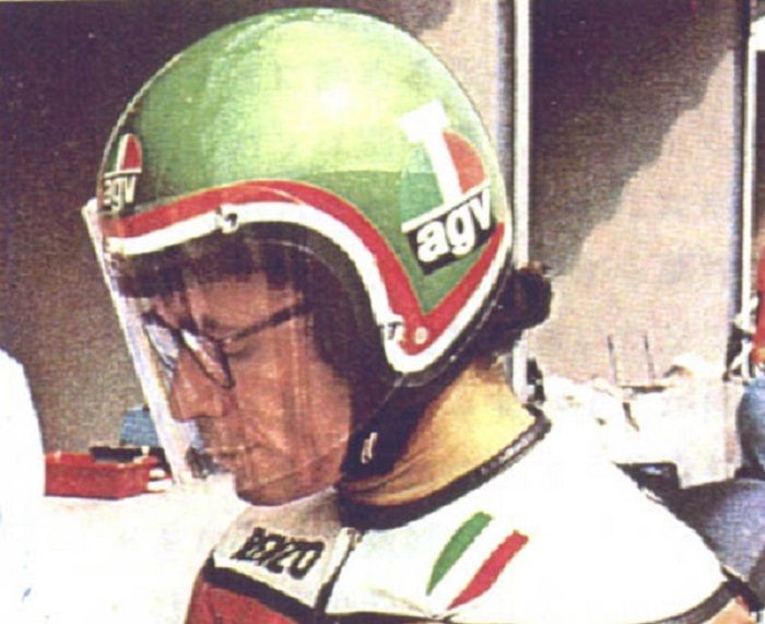 Helm asli Renzo Pasolini