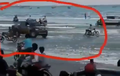 Video Aksi Balap Liar di Pinggir Pantai Disergap Polisi