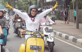 Klasik Emang Asyik, Lady Biker Cantik Ini Ungkap Alasan Suka Riding Naik Vespa