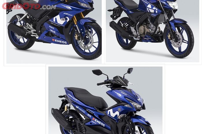 Kelir baru MotoGP di Yamaha R15, Yamaha Aerox 155 VVA dan Yamaha All New V-Ixion