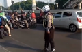 Gerombolan Pemotor Ngeyel Diusir Sama Polisi di JLNT Casablanca, Langsung Bubar!