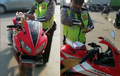 Apes! Honda CBR 150R Terciduk Polisi Hanya Karena Spion
