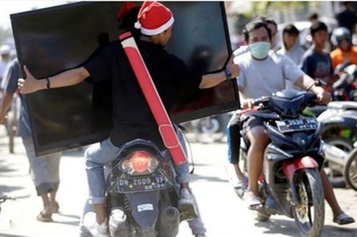 Penjarahan di Palu dari Sembako Hingga LED Layar lebar Itu jadi berita media asing,