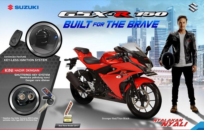 Iklan Suzuki GSX-R150 Shuttered Key System.