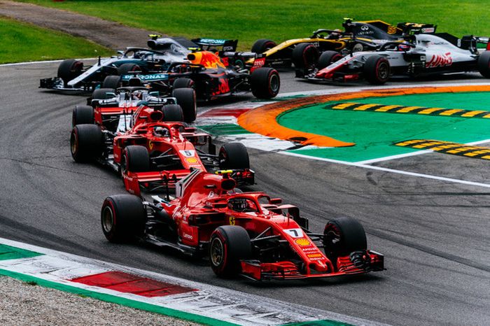 Dua pembalap Ferrari yang start dari barisan depan, gagal memenangkan GP F1 Italia