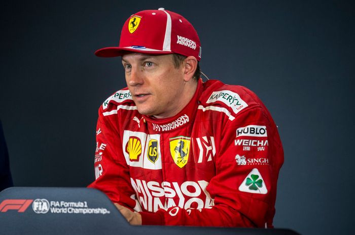 Kimi Raikkonen saat konferensi pers di GP F1 Amerika