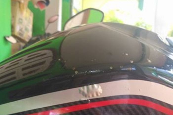 Gelembung indikasi keroposnya tangki