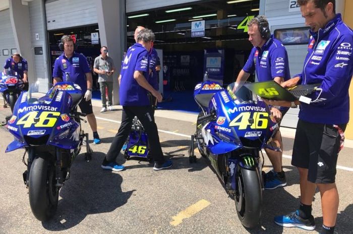 Yamaha YZR-M1, motor andalan Valentino Rossi diharapkan tampil lebih baik di MotoGP Rep. Ceska