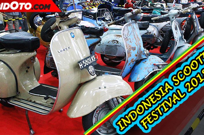 Indonesian Scooter Festival 2018 menyajikan beragam modifikasi Vespa unik