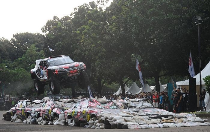 Ini dia salah satu tontonan yang menjadi daya tarik gelaran OTOBURSA Tumplek Blek