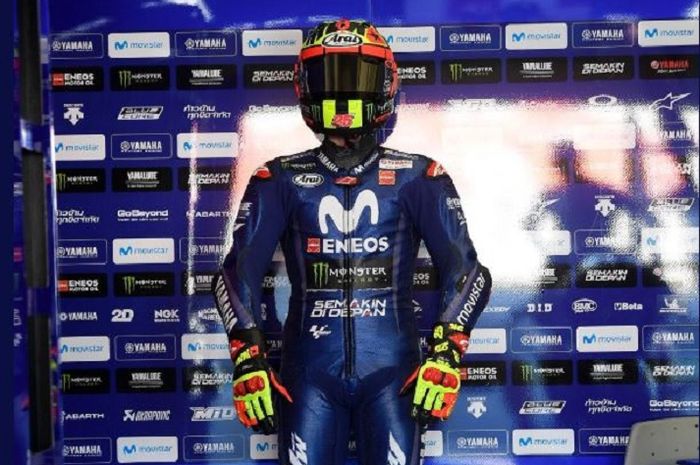 Baju balap Maverick Vinales untuk MotoGP Spanyol
