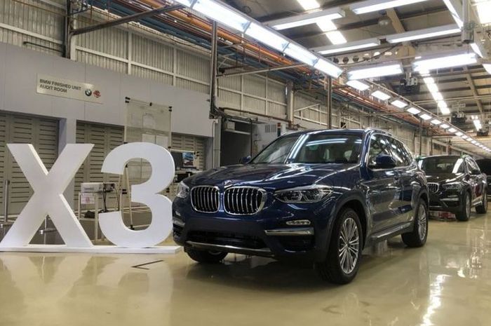 All-new BMW X3 sudah diproduksi lokal di PT Gaya Motor, Sunter.(KOMPAS.com / GHULAM M NAYAZRI)