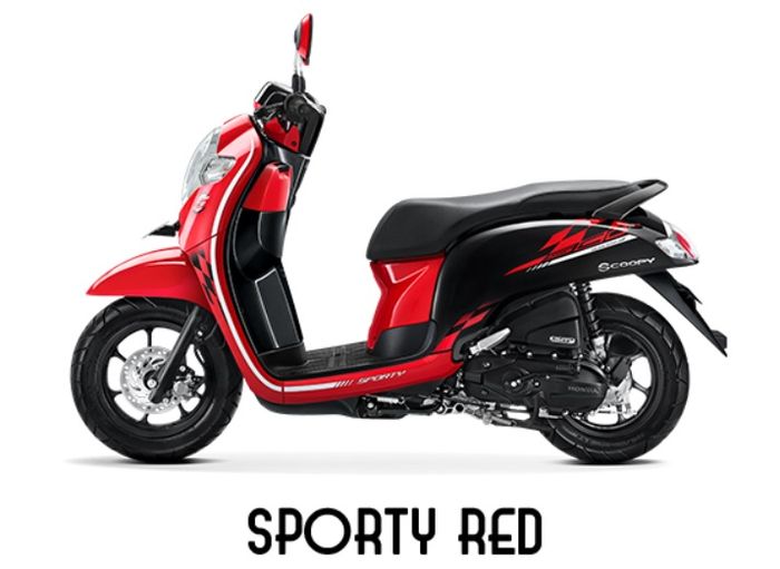 All New Scoopy Sporty Red