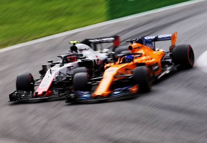 Kevin Magnussen dan Fernando Alonso di kualifikasi F1 Italia 2018