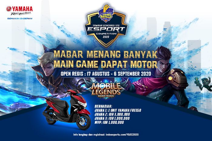 FreeGo Jadi Hadiah Utama, Yamaha Gelar Kompetisi E-Sport Mobile Legend 