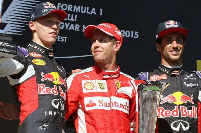 Gabung ke Ferrari mulai 2018 ini, Daniil Kvyat (kiri) disinyalir bisa kembali balap F1 lagi