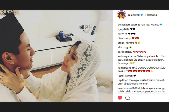 Sean Gelael ucapkan Selamat Hari Ibu kebada ibunda tercinta, Rini S. Bono