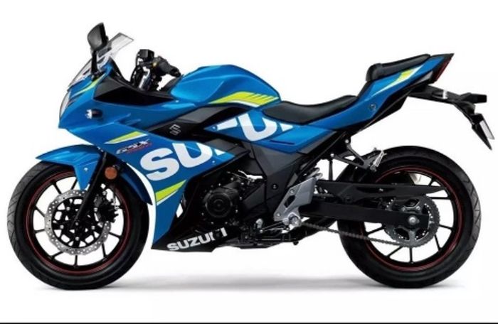 Desain GSX250R tampak berbeda dengan cetak biru GSX-R300