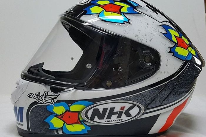 Helm yang diunggah NHK Helmet via Instagram 