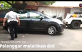 Video Suzuki Ertiga Parkir Liar Mencoba Kabur dan Tabrak Mobil Derek