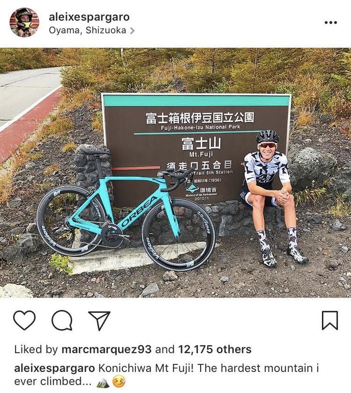 Aleix Espargaro Bersepeda Ke Gunung Fuji