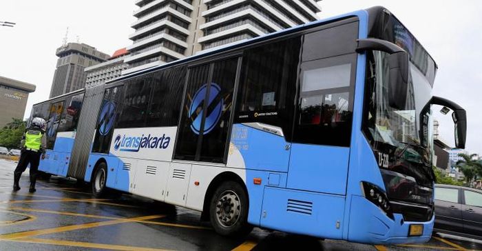 Ilustrasi bus transjakarta