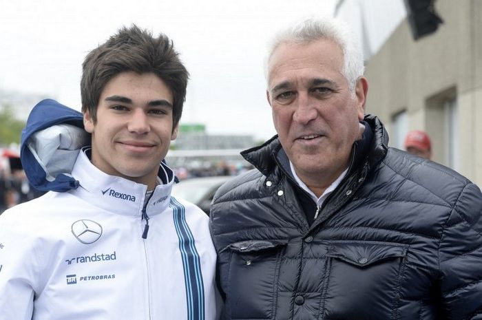 Lance Stroll bersama ayahnya, Lawrence Stroll