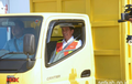 Jokowi Resmikan Tol Ngawi-Kertosono Naik Truk Fuso