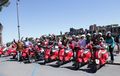 Kota Roma - Italia Dipanaskan Merah Putih, KBRI Adakan Tur Fun Ride Naik Vespa Sambut Bikers Indonesia Tour Jakarta-London