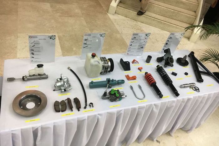 Spare Parts lokal yang akan digunakan di mobil pedesaan