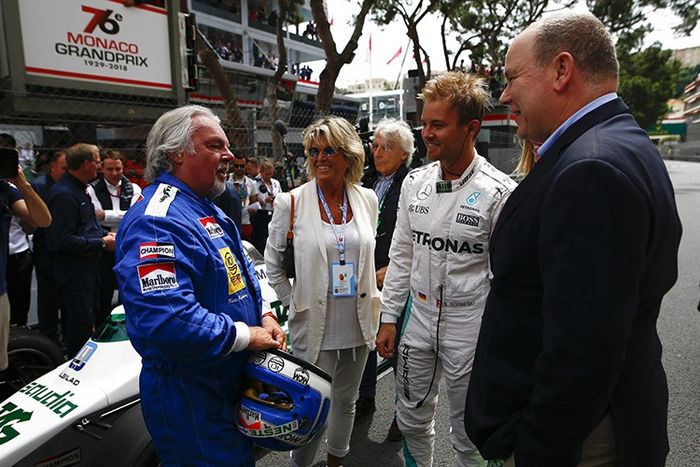 Keke Rosberg dan Nico Rosberg bertemu dengan Pangeran Albert